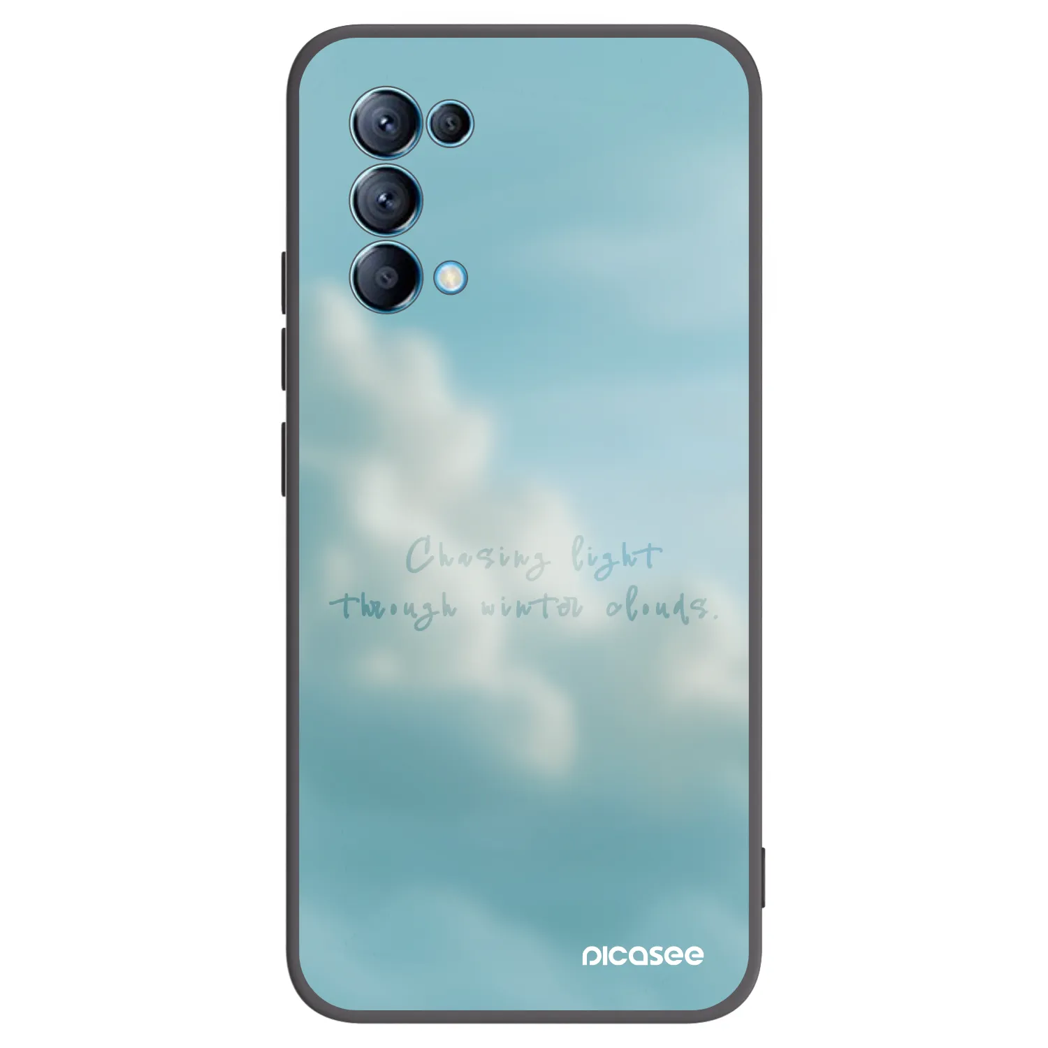 Picasee husă neagră din silicon pentru OPPO Reno 5 5G - CHASiNG LIGHT