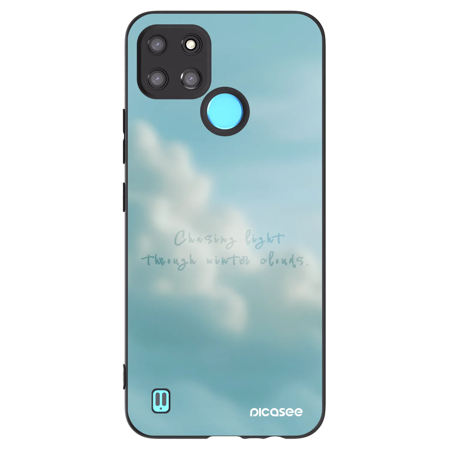Picasee husă neagră din silicon pentru Realme C21Y - CHASiNG LIGHT