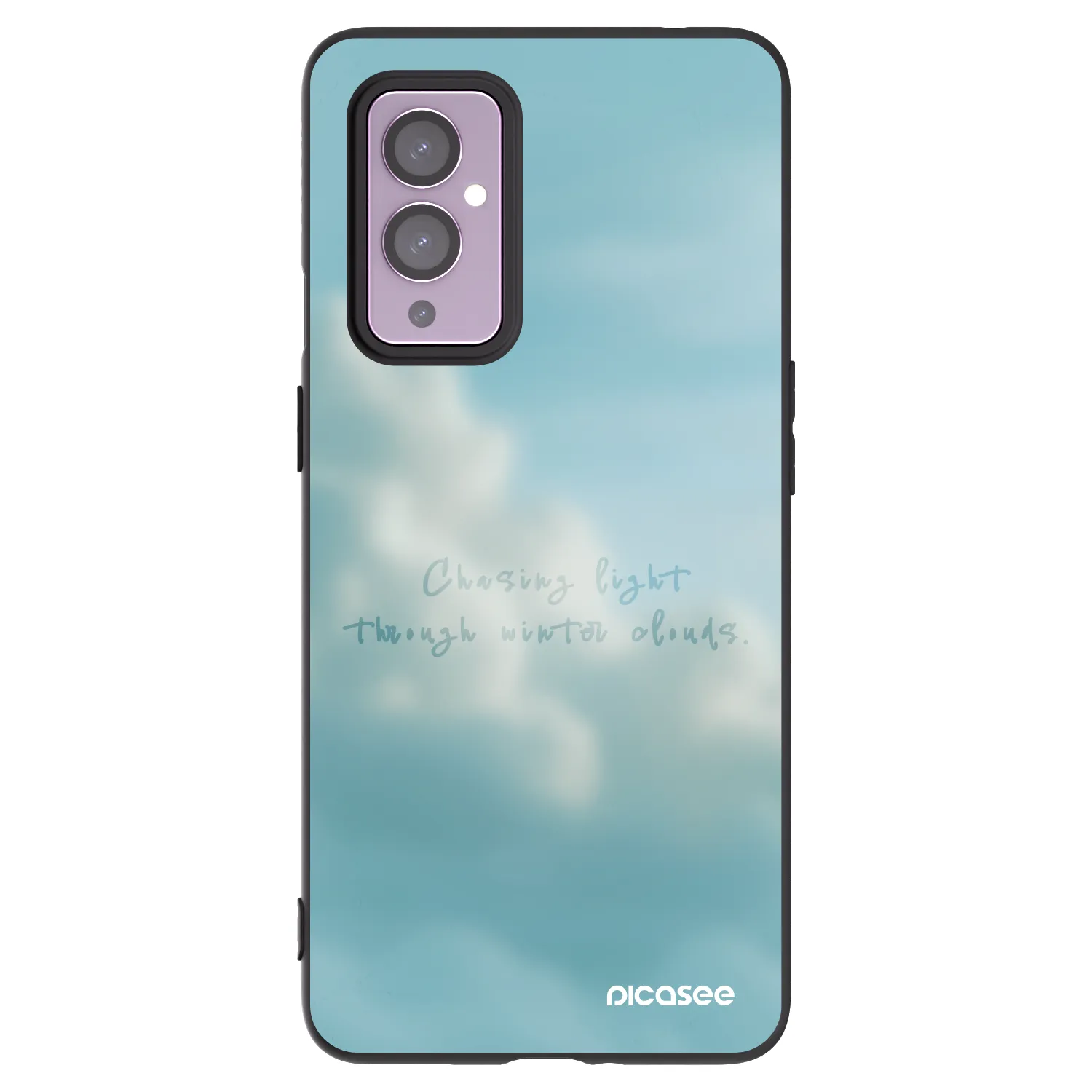Picasee husă neagră din silicon pentru OnePlus 9 - CHASiNG LIGHT