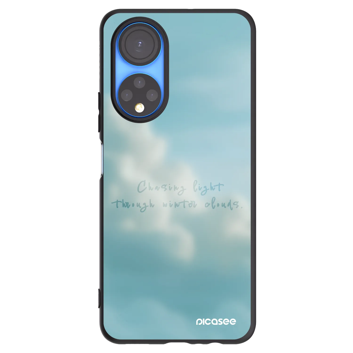 Picasee husă neagră din silicon pentru Honor X7 - CHASiNG LIGHT