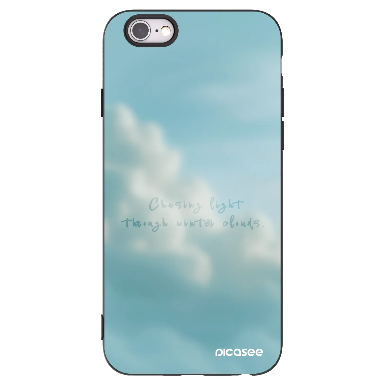 Picasee husă neagră din silicon pentru Apple iPhone 6/6S - CHASiNG LIGHT
