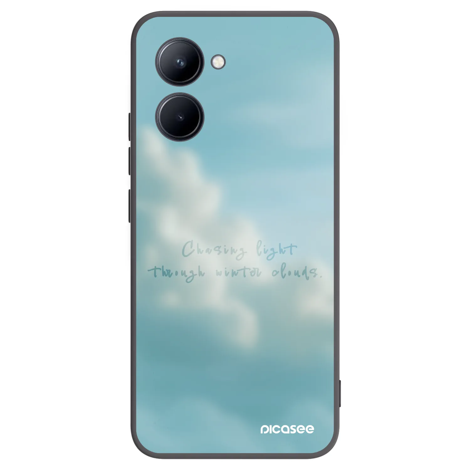 Picasee husă neagră din silicon pentru Realme C33 (2023) - CHASiNG LIGHT