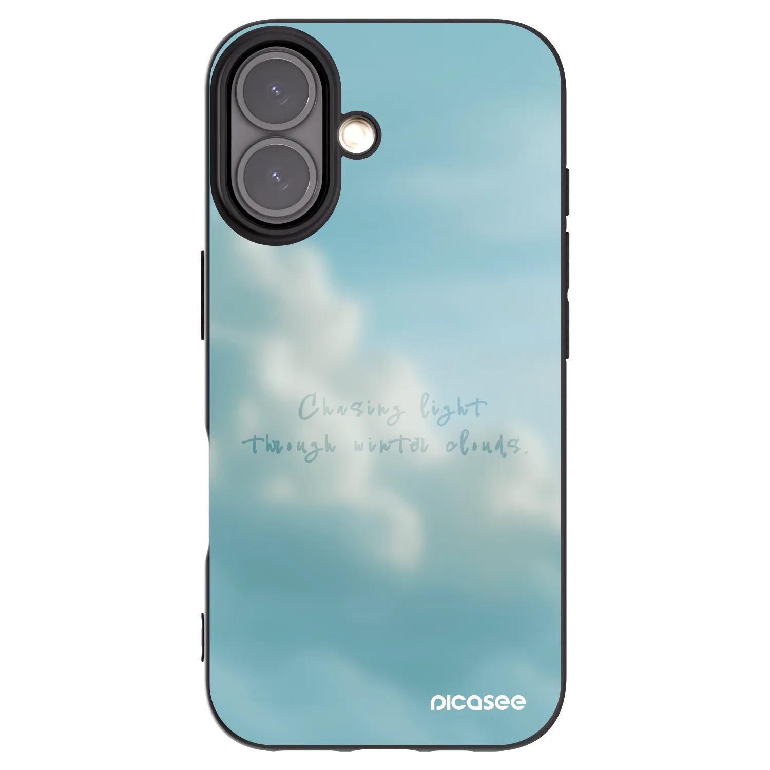 Picasee husă neagră din silicon pentru Apple iPhone 16 - CHASiNG LIGHT