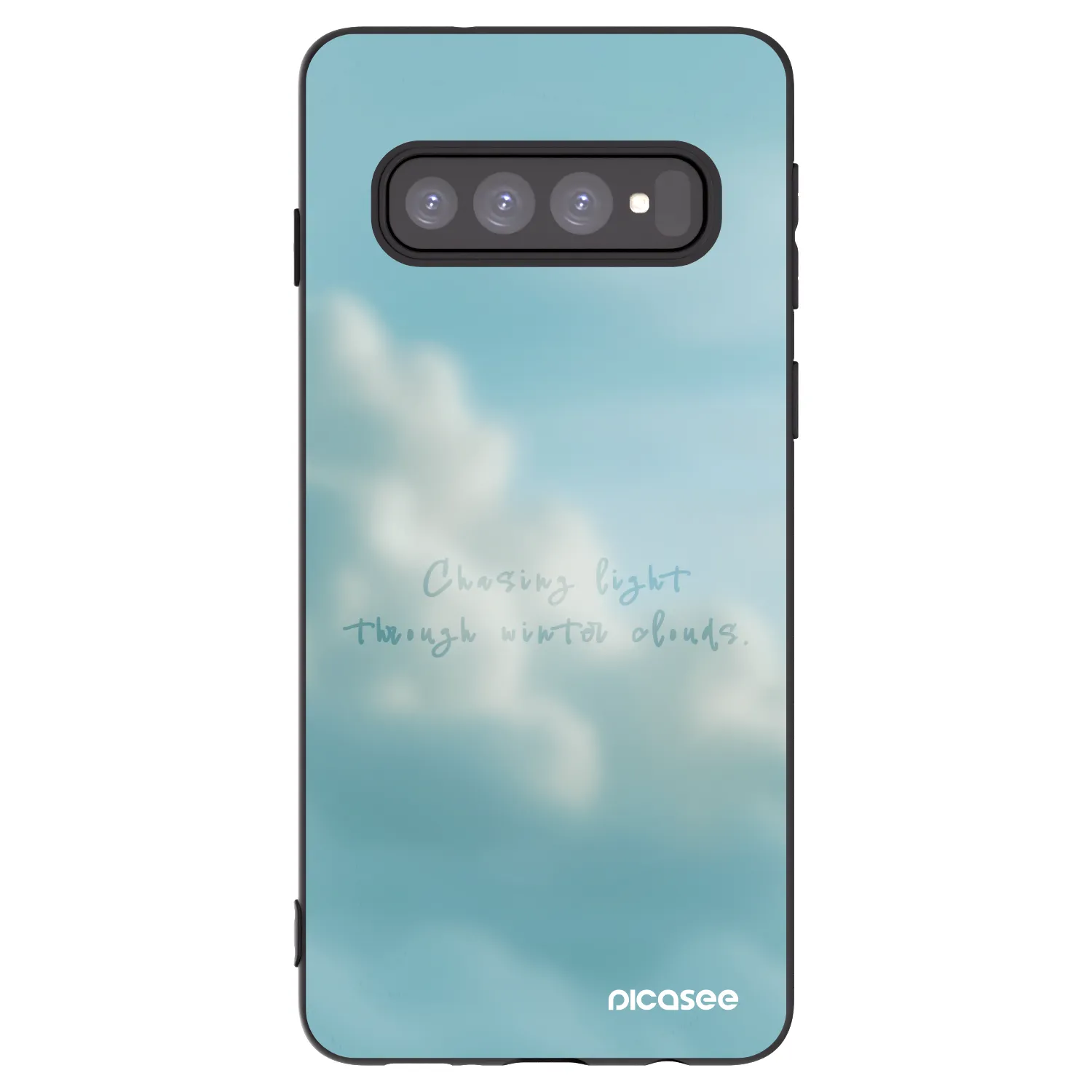 Picasee husă neagră din silicon pentru Samsung Galaxy S10 G973 - CHASiNG LIGHT