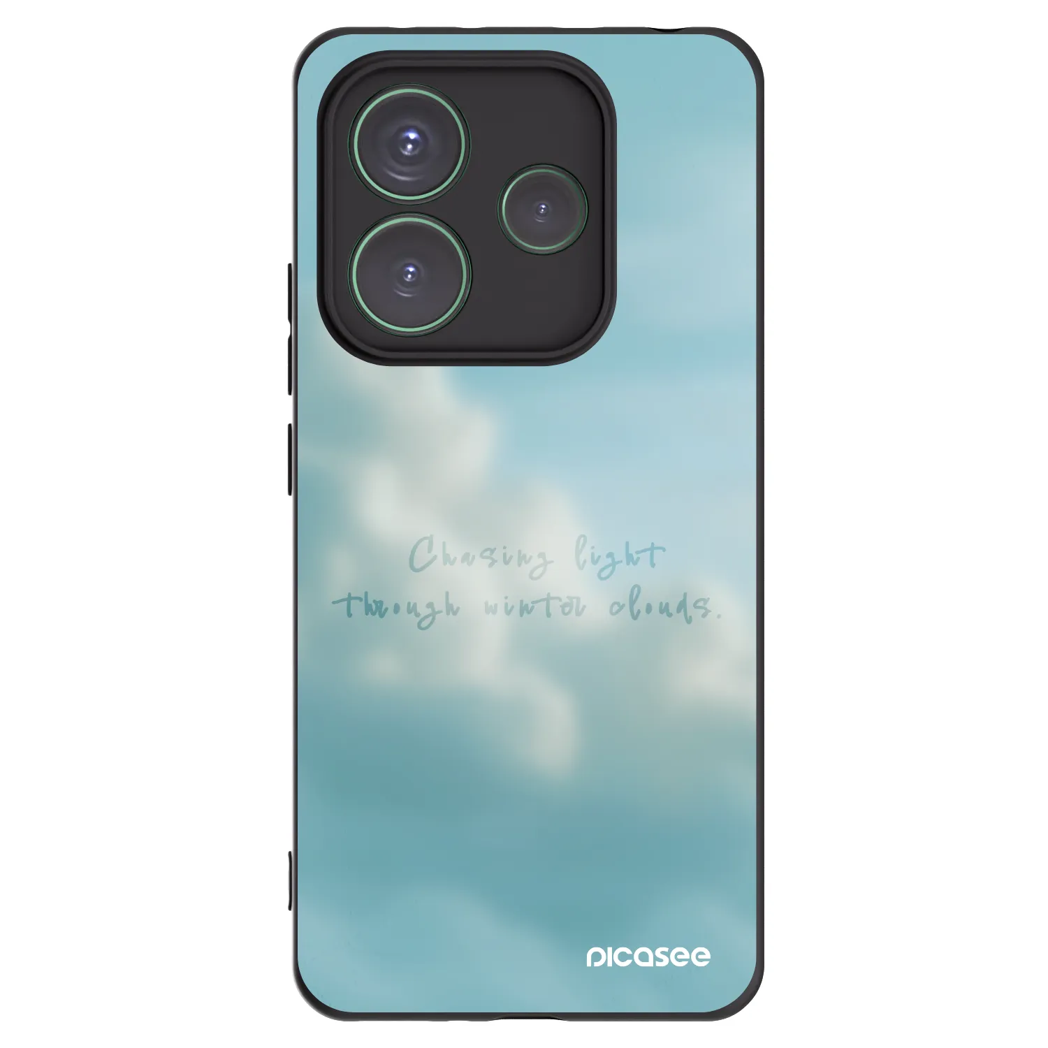 Picasee husă neagră din silicon pentru Xiaomi Redmi Note 14 5G - CHASiNG LIGHT