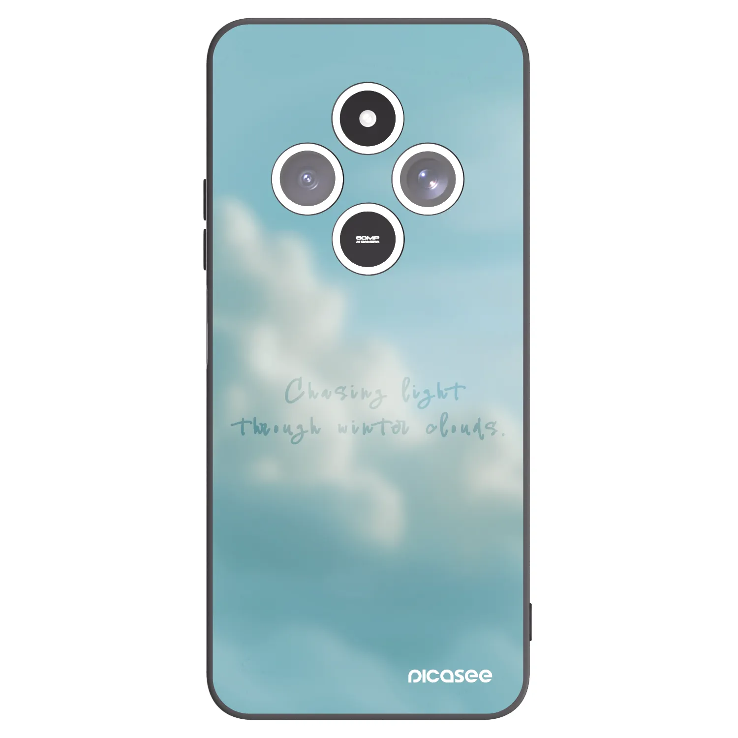 Picasee husă neagră din silicon pentru Xiaomi Redmi 14C - CHASiNG LIGHT