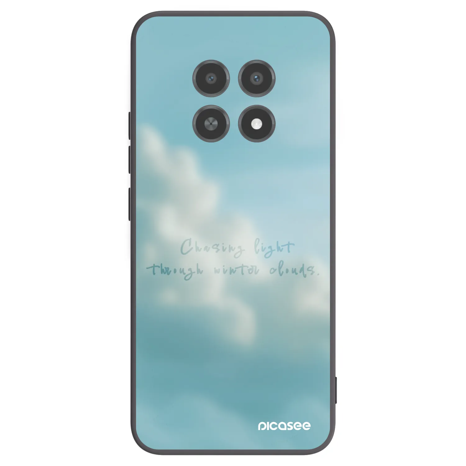 Picasee husă neagră din silicon pentru Realme 12X - CHASiNG LIGHT