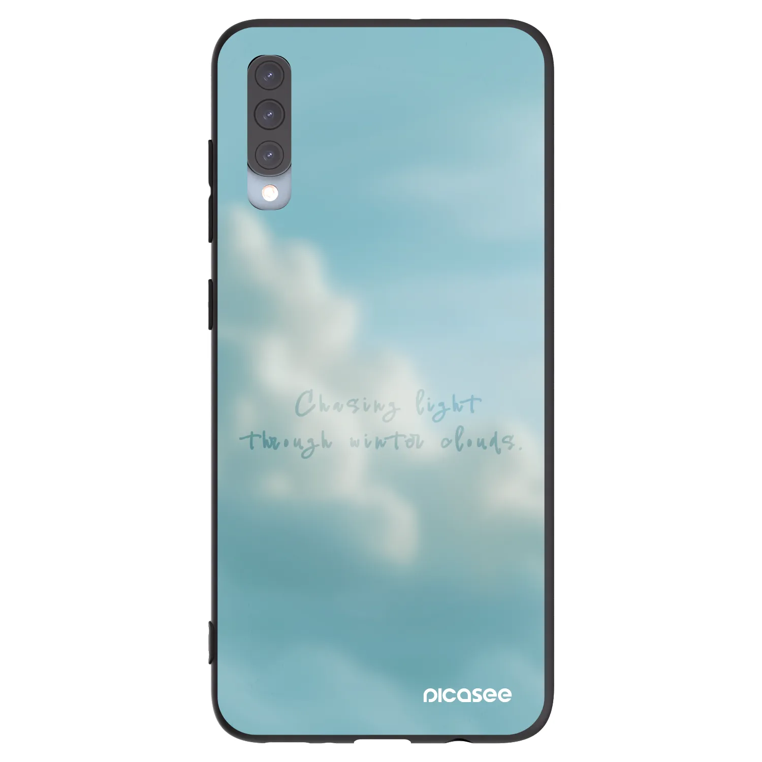 Picasee husă neagră din silicon pentru Samsung Galaxy A70 A705F - CHASiNG LIGHT