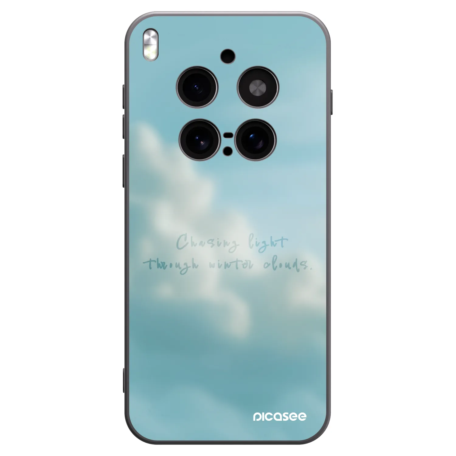 Picasee husă neagră din silicon pentru Vivo X300 Pro - CHASiNG LIGHT