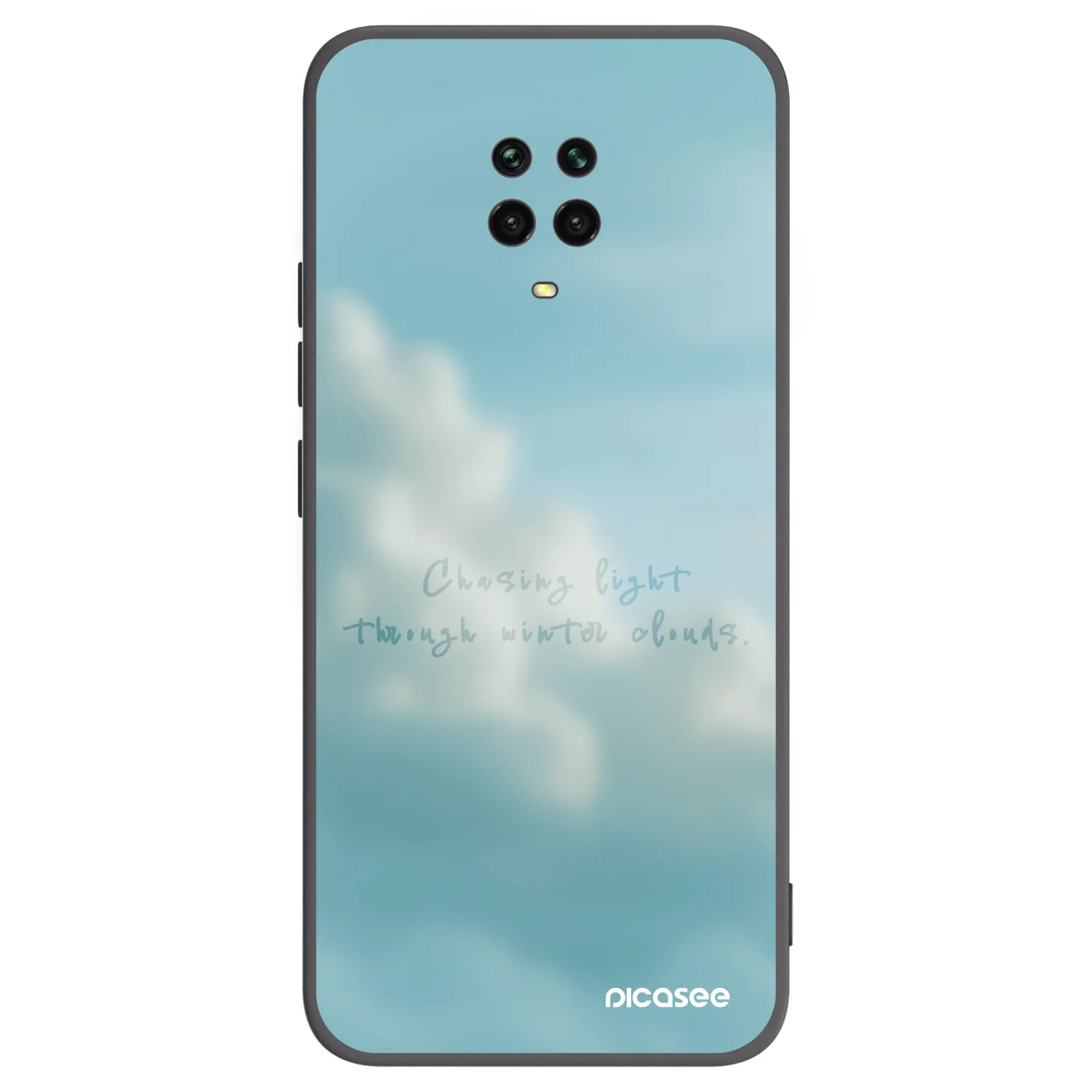 Picasee husă neagră din silicon pentru Xiaomi Redmi Note 9 Pro - CHASiNG LIGHT