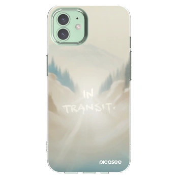 Picasee husă transparentă din silicon pentru Apple iPhone 12 - IN TRANSIT