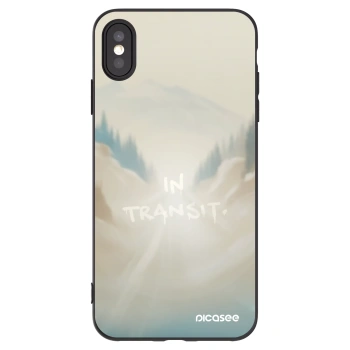 Picasee husă neagră din silicon pentru Apple iPhone XS Max - IN TRANSIT