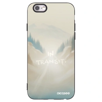 Picasee husă neagră din silicon pentru Apple iPhone 6/6S - IN TRANSIT