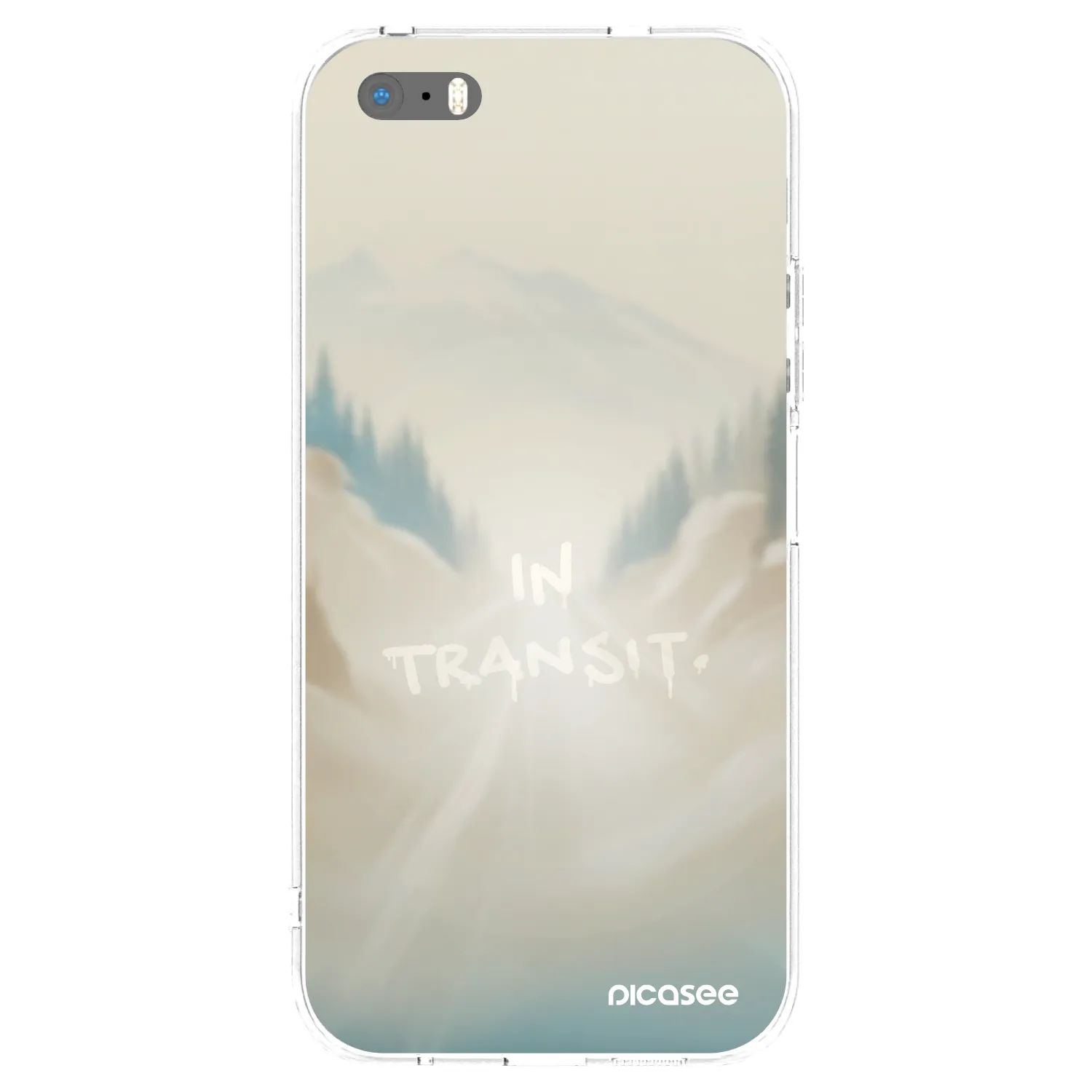 Picasee husă transparentă din silicon pentru Apple iPhone 5/5S/SE - IN TRANSIT