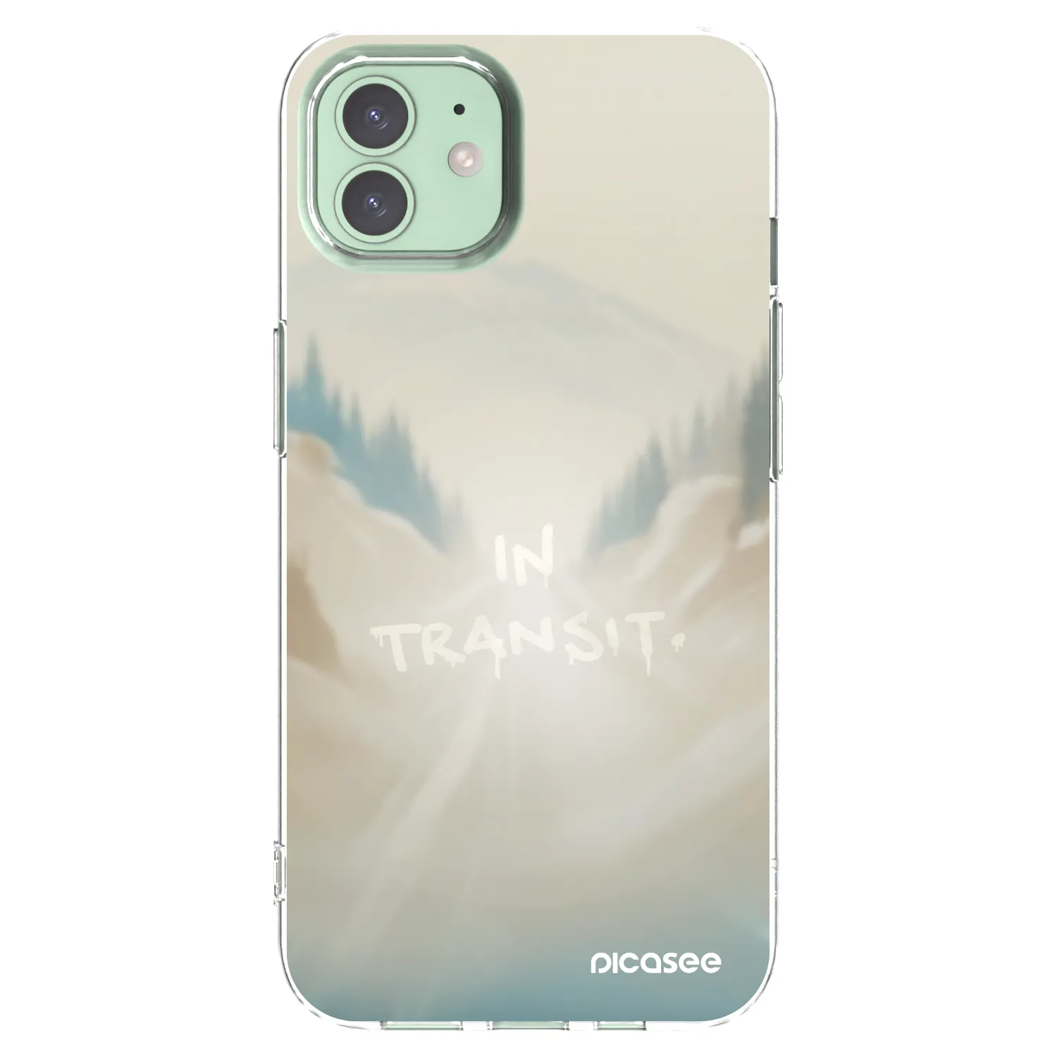 Picasee husă transparentă din silicon pentru Apple iPhone 12 - IN TRANSIT