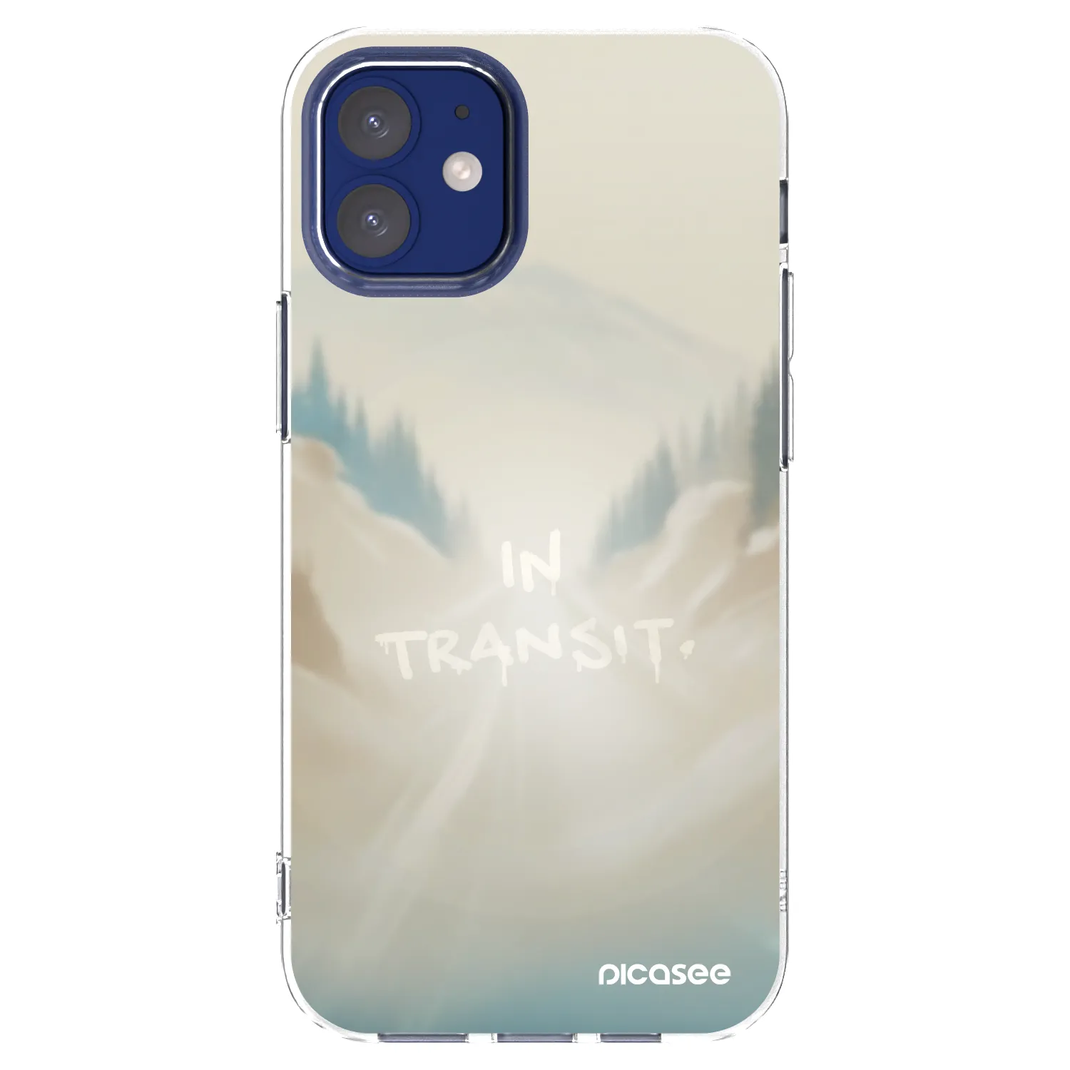 Picasee husă transparentă din silicon pentru Apple iPhone 12 mini - IN TRANSIT