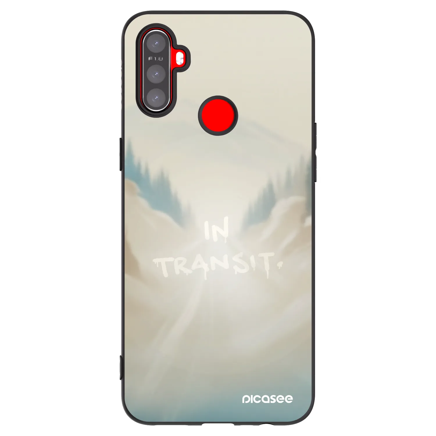 Picasee husă neagră din silicon pentru Realme C3 - IN TRANSIT