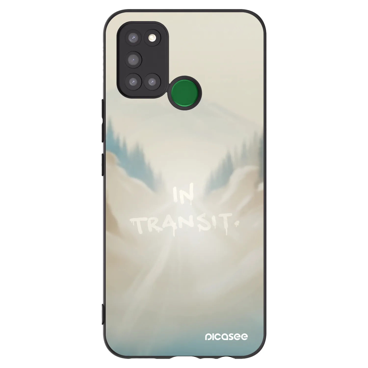 Picasee husă neagră din silicon pentru Realme 7i - IN TRANSIT