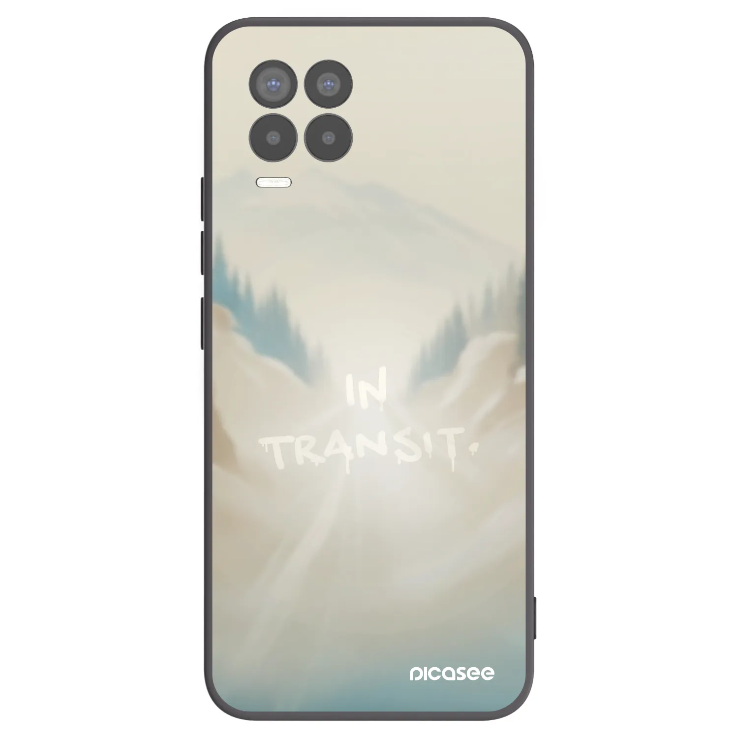 Picasee husă neagră din silicon pentru Realme 8 4G - IN TRANSIT