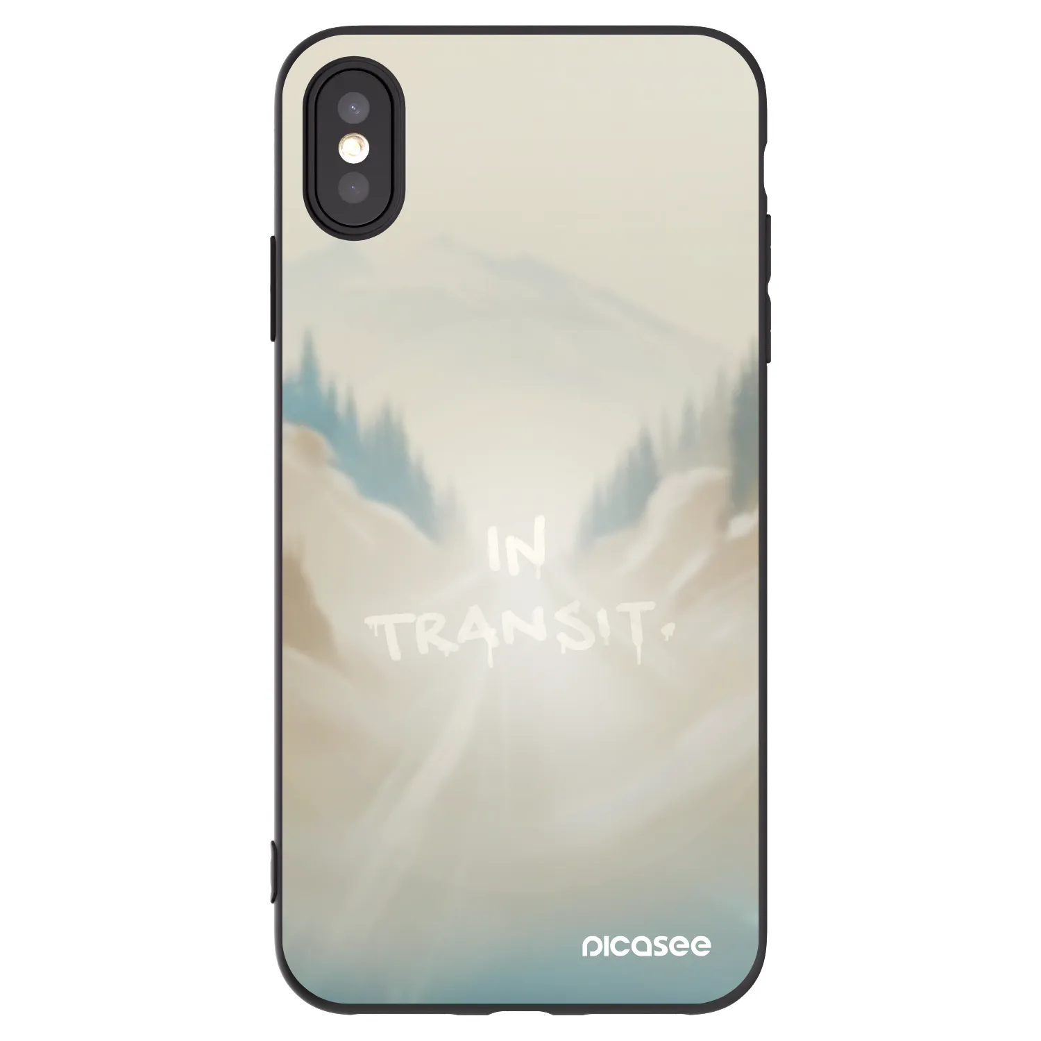 Picasee husă neagră din silicon pentru Apple iPhone XS Max - IN TRANSIT