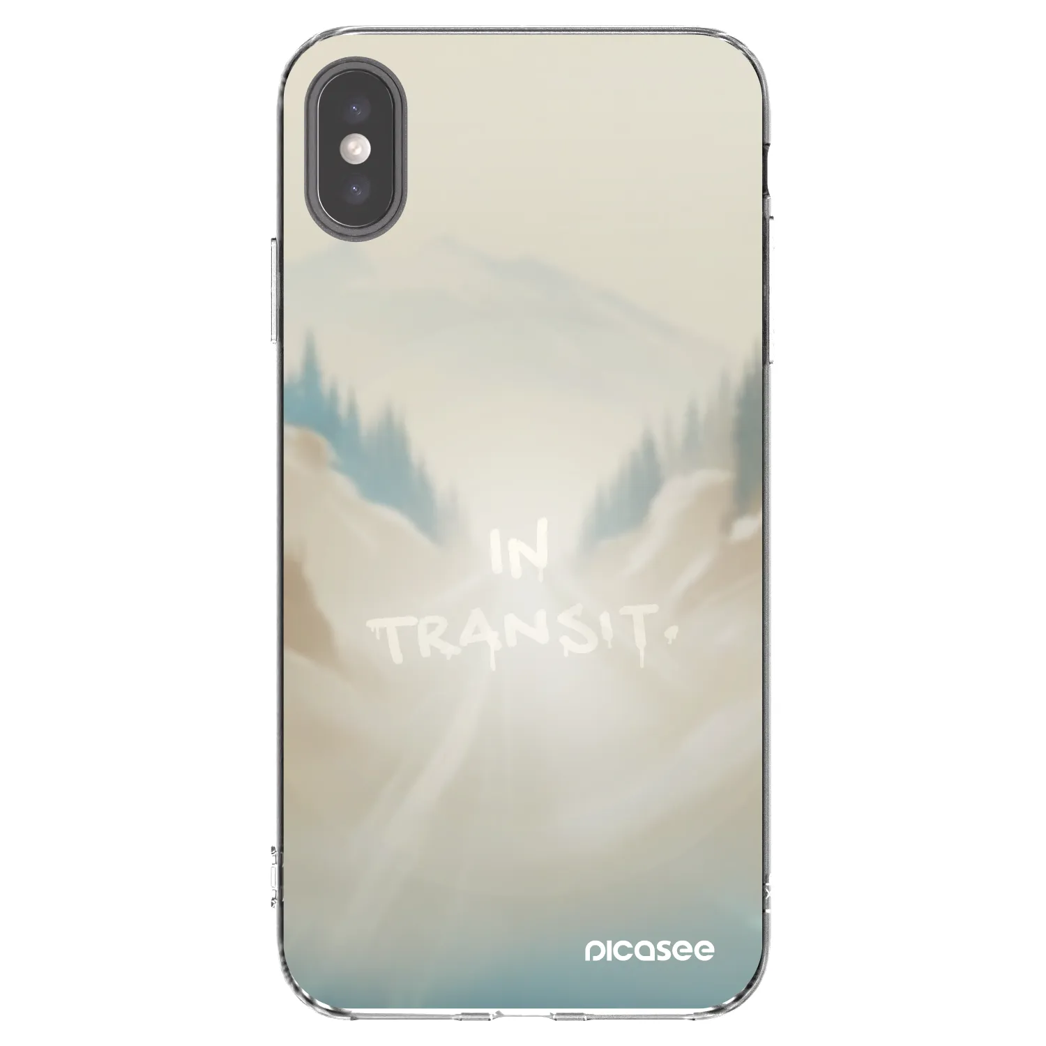 Picasee husă transparentă din silicon pentru Apple iPhone XS Max - IN TRANSIT