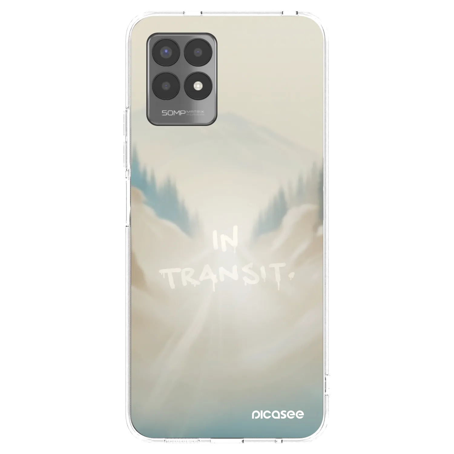 Picasee husă transparentă din silicon pentru Realme 8i - IN TRANSIT