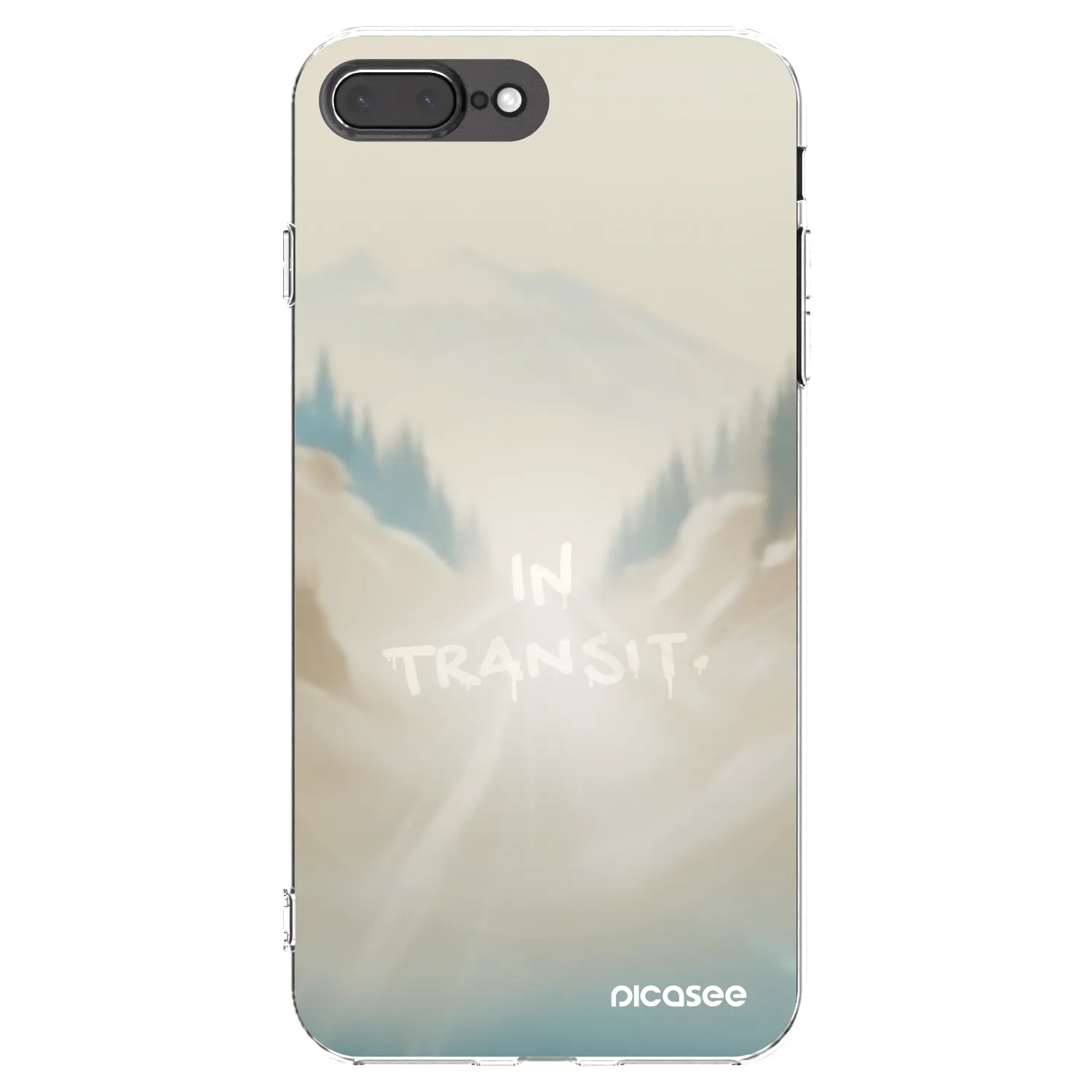 Picasee husă transparentă din silicon pentru Apple iPhone 7 Plus - IN TRANSIT
