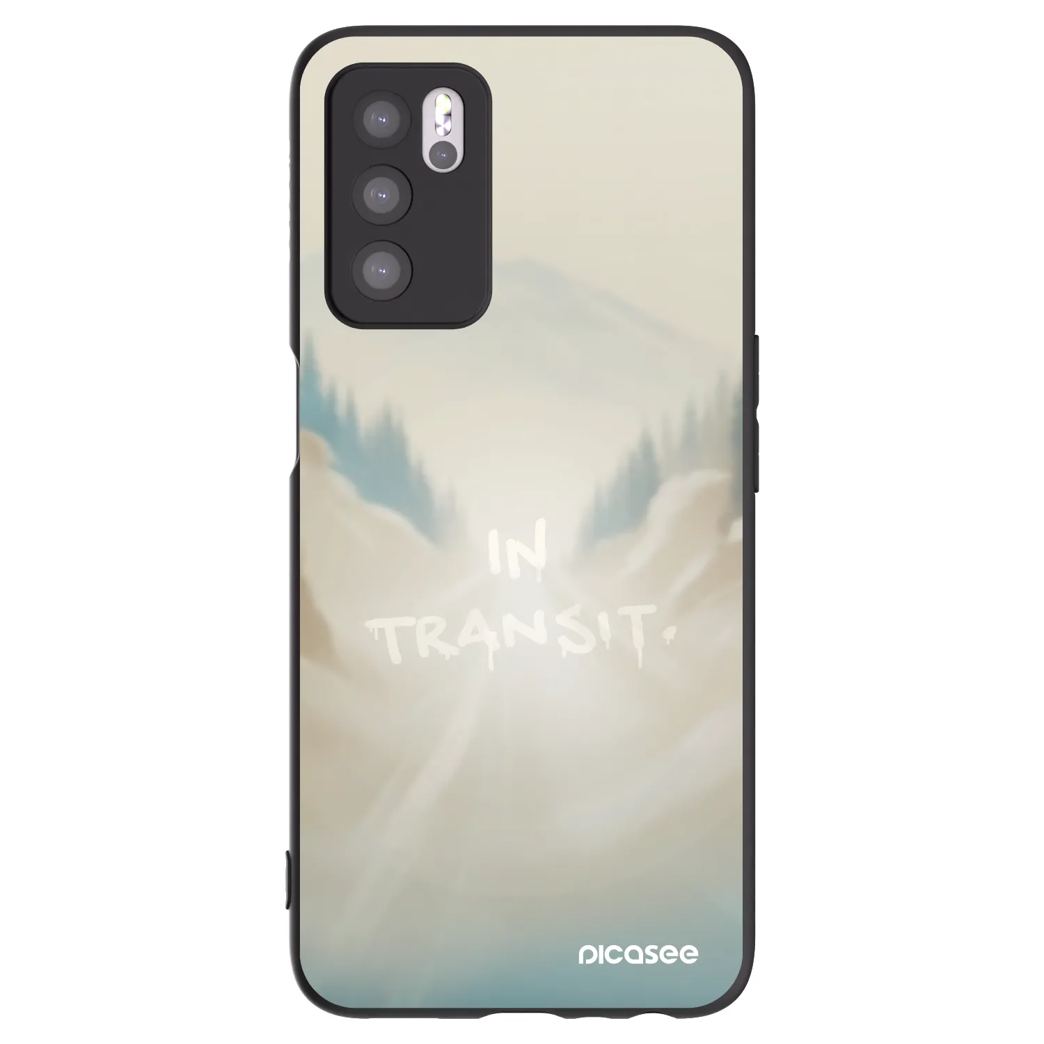 Picasee husă neagră din silicon pentru OPPO A16s - IN TRANSIT