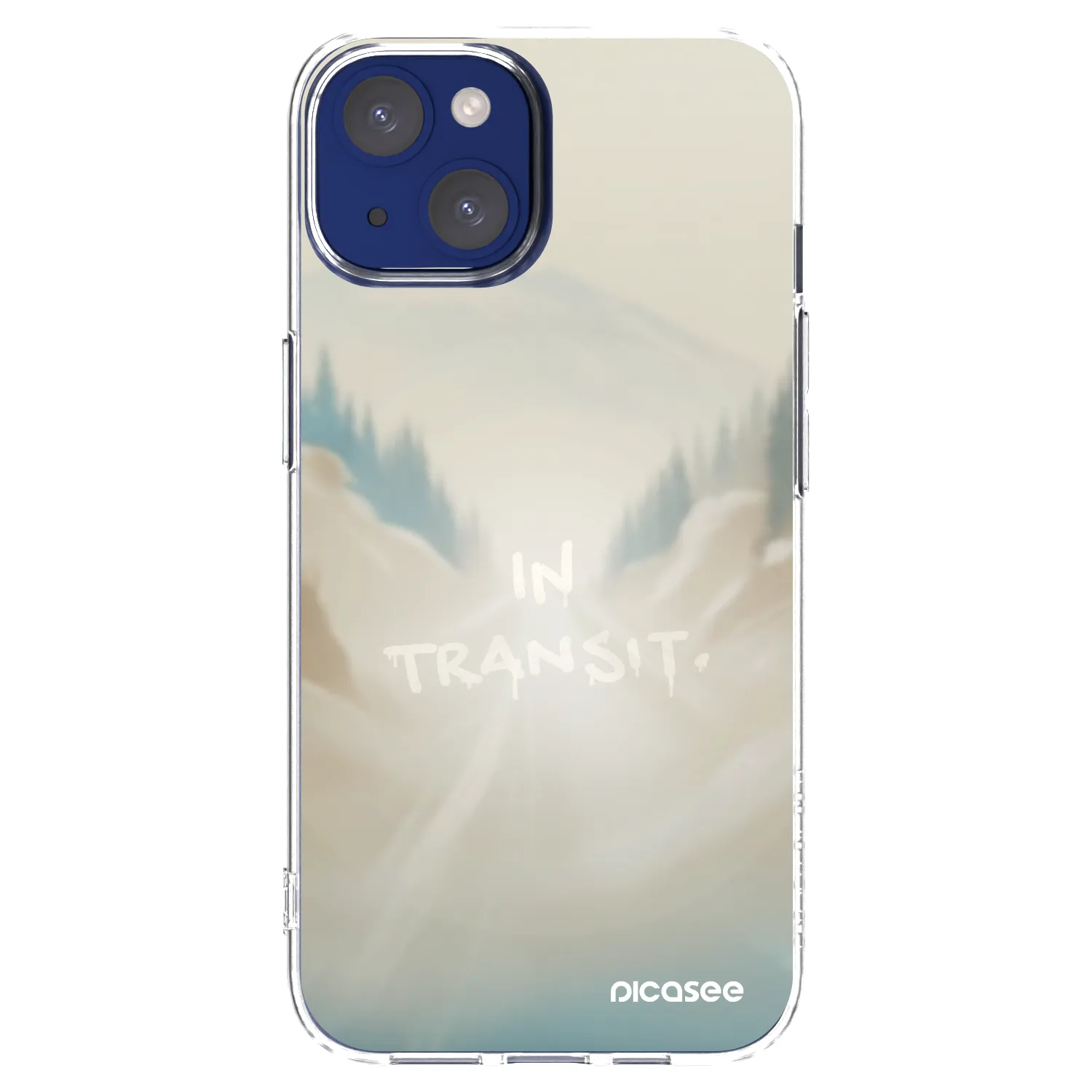 Picasee husă transparentă din silicon pentru Apple iPhone 14 - IN TRANSIT
