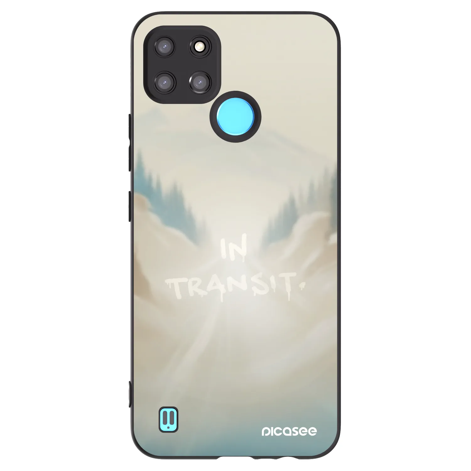 Picasee husă neagră din silicon pentru Realme C21Y - IN TRANSIT
