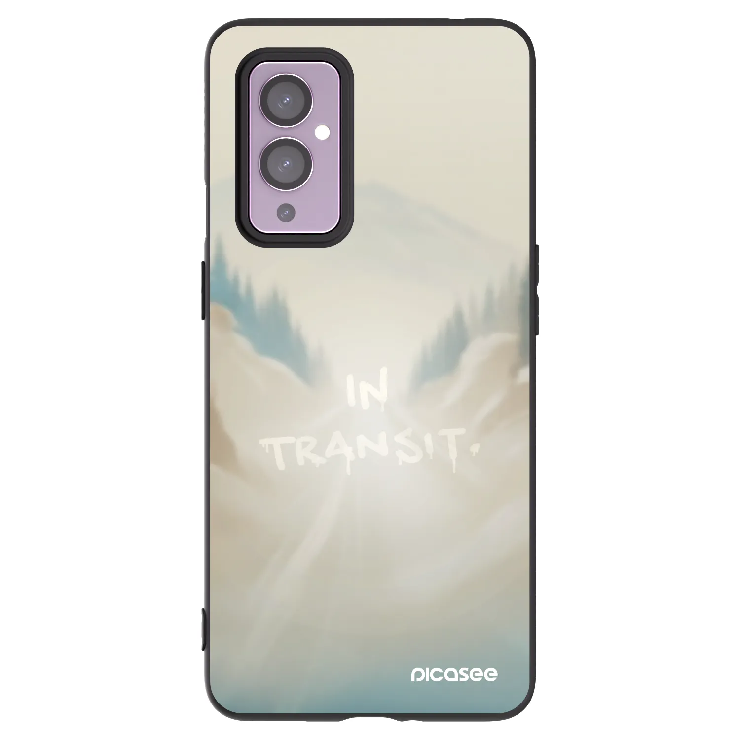 Picasee husă neagră din silicon pentru OnePlus 9 - IN TRANSIT