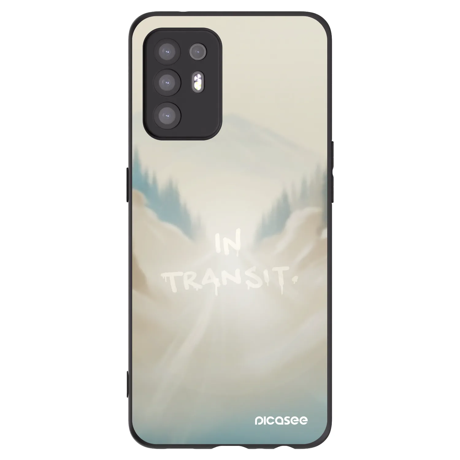 Picasee husă neagră din silicon pentru OPPO A94 5G - IN TRANSIT