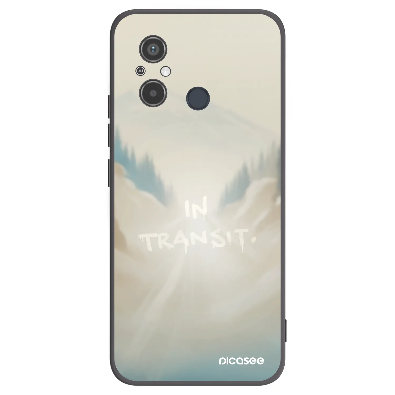 Picasee husă neagră din silicon pentru Xiaomi Redmi 12C - IN TRANSIT