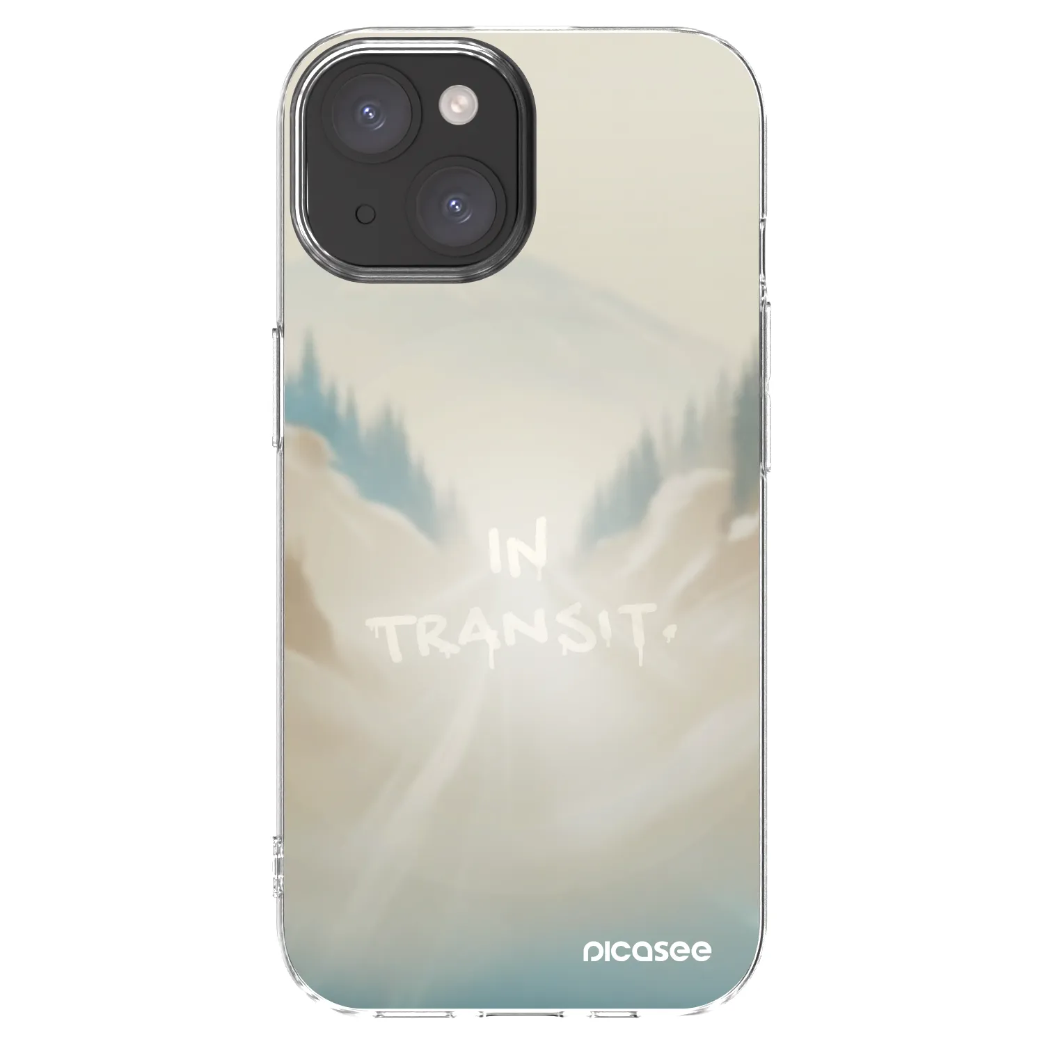 Picasee husă transparentă din silicon pentru Apple iPhone 15 - IN TRANSIT
