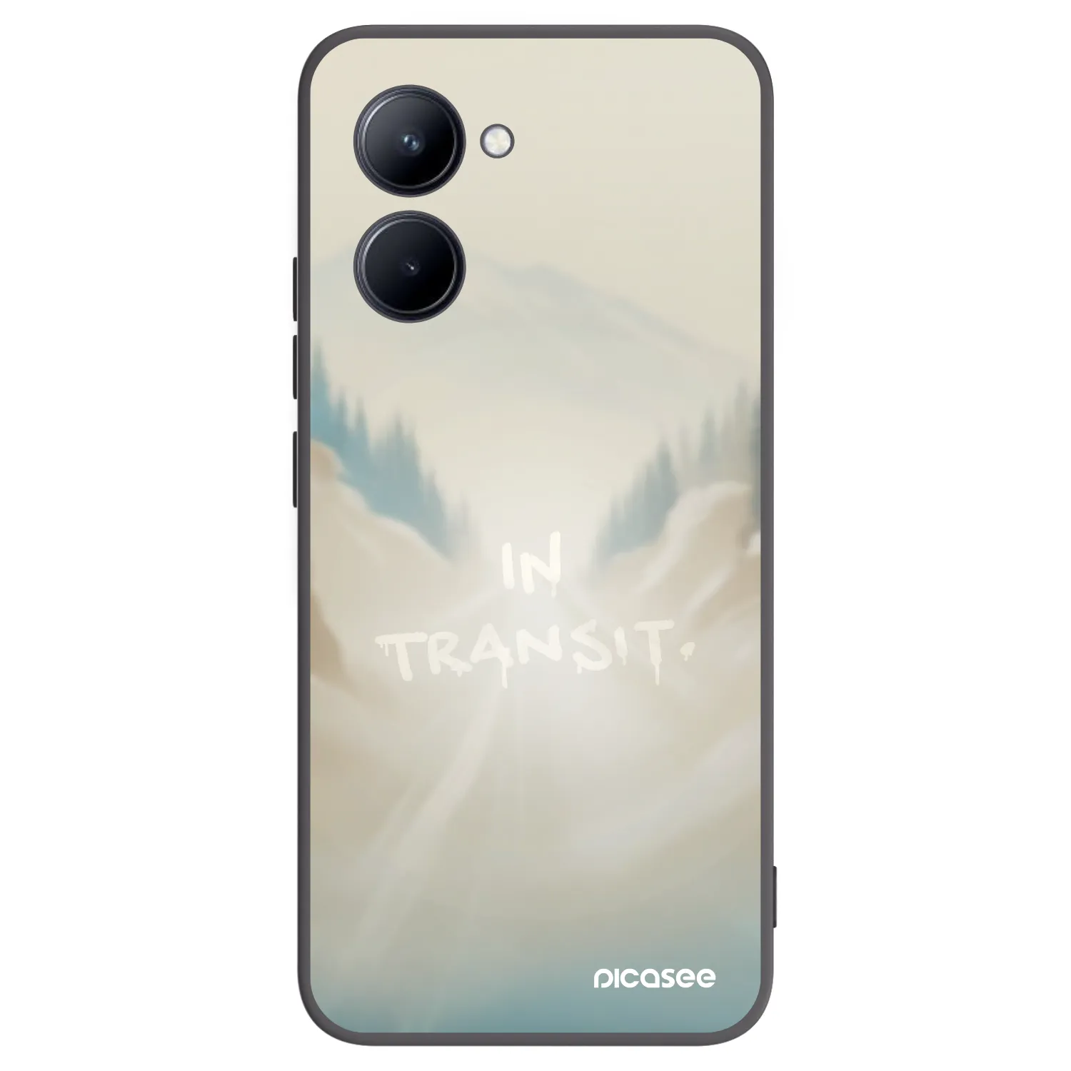 Picasee husă neagră din silicon pentru Realme C33 (2023) - IN TRANSIT