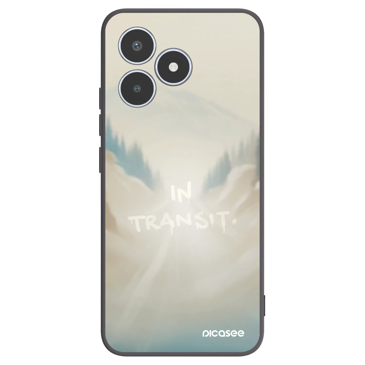 Picasee husă neagră din silicon pentru Realme C53 - IN TRANSIT