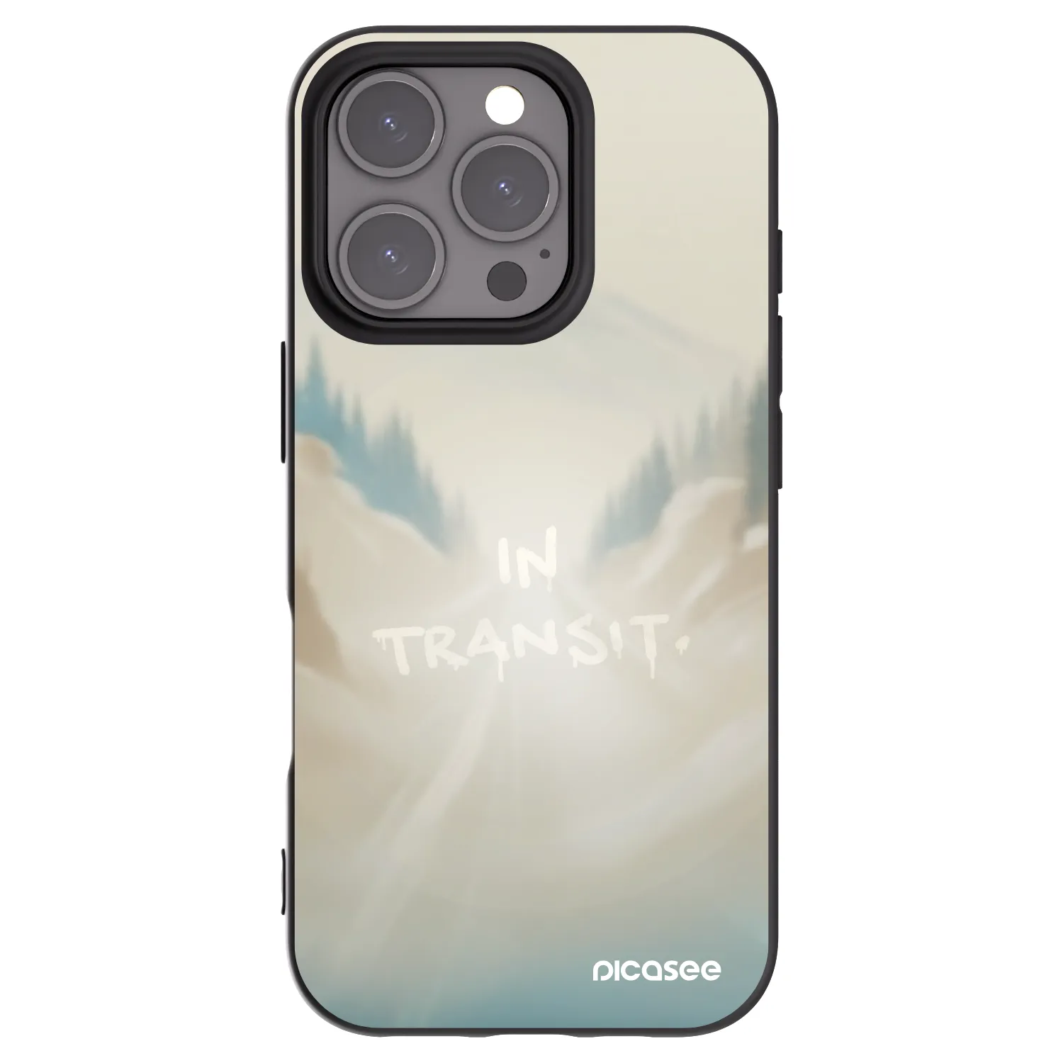 Picasee husă neagră din silicon pentru Apple iPhone 16 Pro - IN TRANSIT