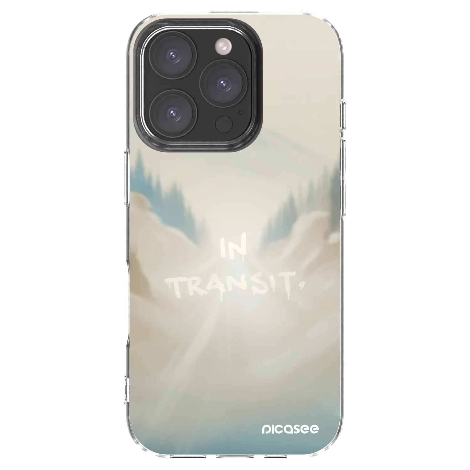 Picasee husă transparentă din silicon pentru Apple iPhone 16 Pro - IN TRANSIT