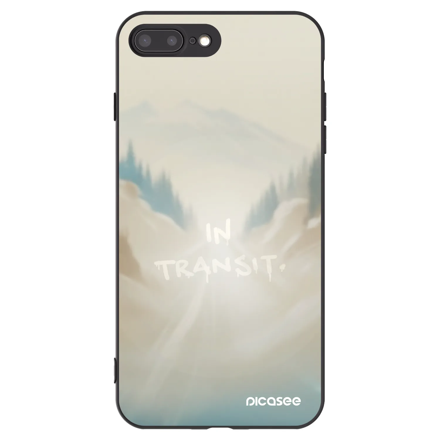 Picasee husă neagră din silicon pentru Apple iPhone 7 Plus - IN TRANSIT