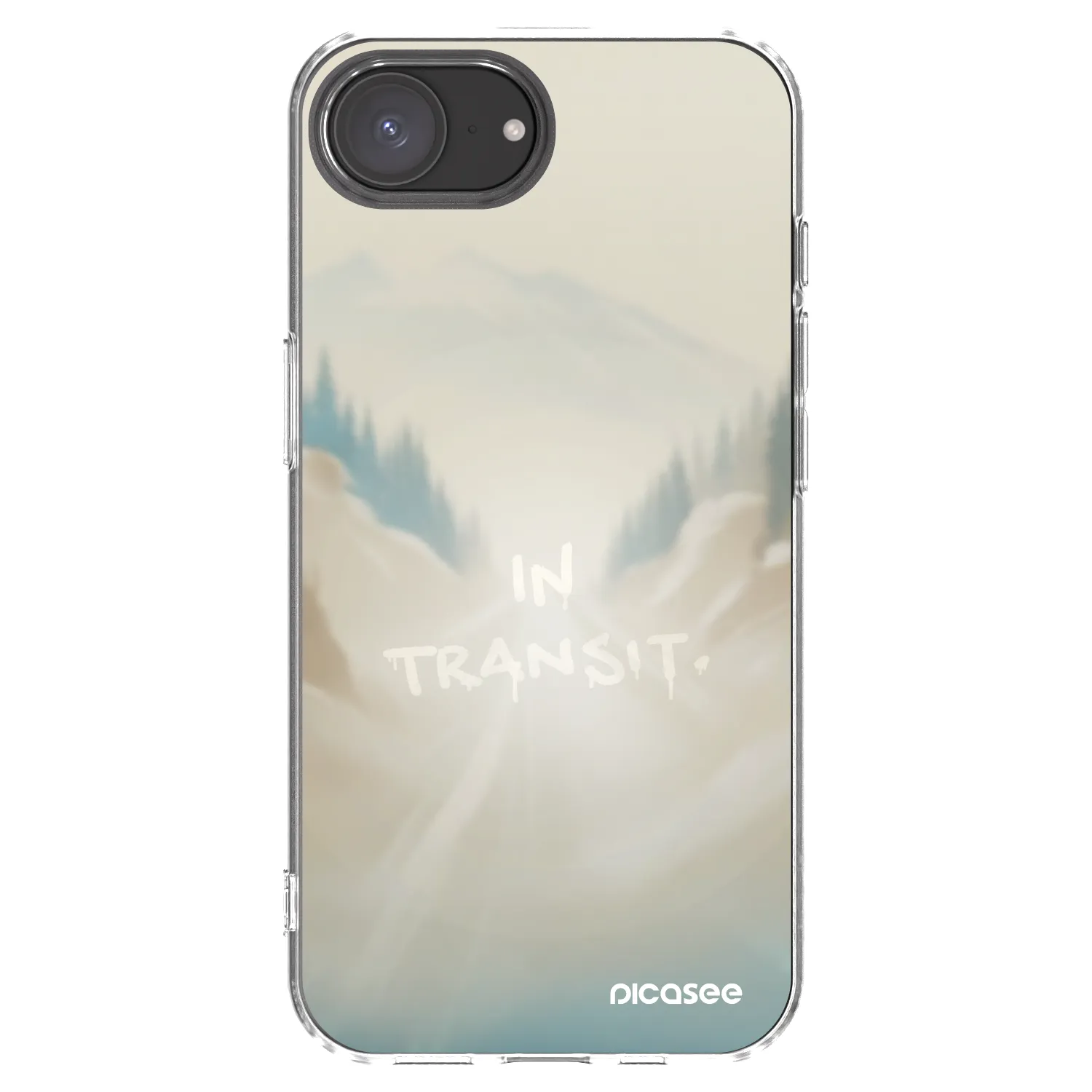 Picasee husă transparentă din silicon pentru Apple iPhone 16e - IN TRANSIT