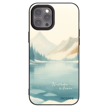 Picasee husă neagră din silicon pentru Apple iPhone 12 Pro Max - NOTHERN SILENCE