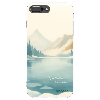 Picasee husă transparentă din silicon pentru Apple iPhone 8 Plus - NOTHERN SILENCE