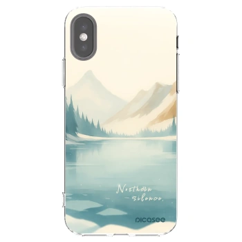 Picasee husă transparentă din silicon pentru Apple iPhone X/XS - NOTHERN SILENCE