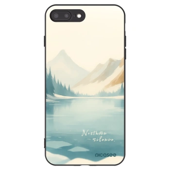 Picasee husă neagră din silicon pentru Apple iPhone 8 Plus - NOTHERN SILENCE