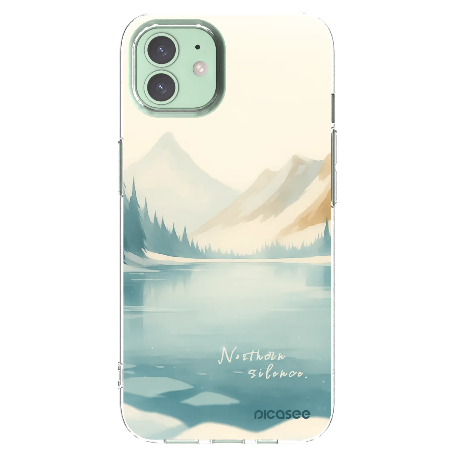 Picasee husă transparentă din silicon pentru Apple iPhone 12 Pro - NOTHERN SILENCE