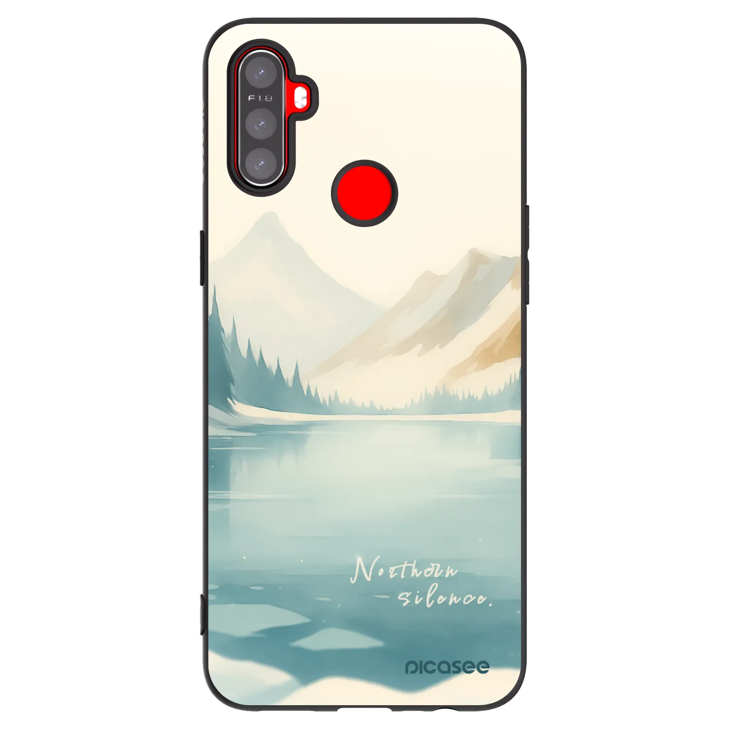 Picasee husă neagră din silicon pentru Realme C3 - NOTHERN SILENCE