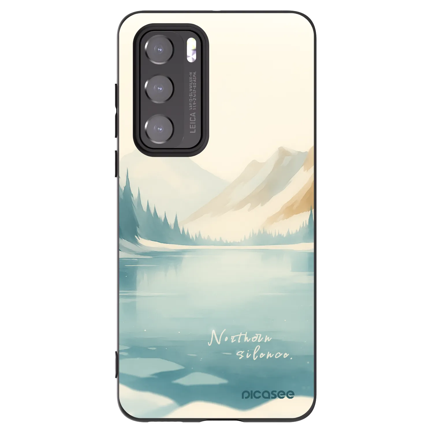 Picasee husă neagră din silicon pentru Huawei P40 - NOTHERN SILENCE