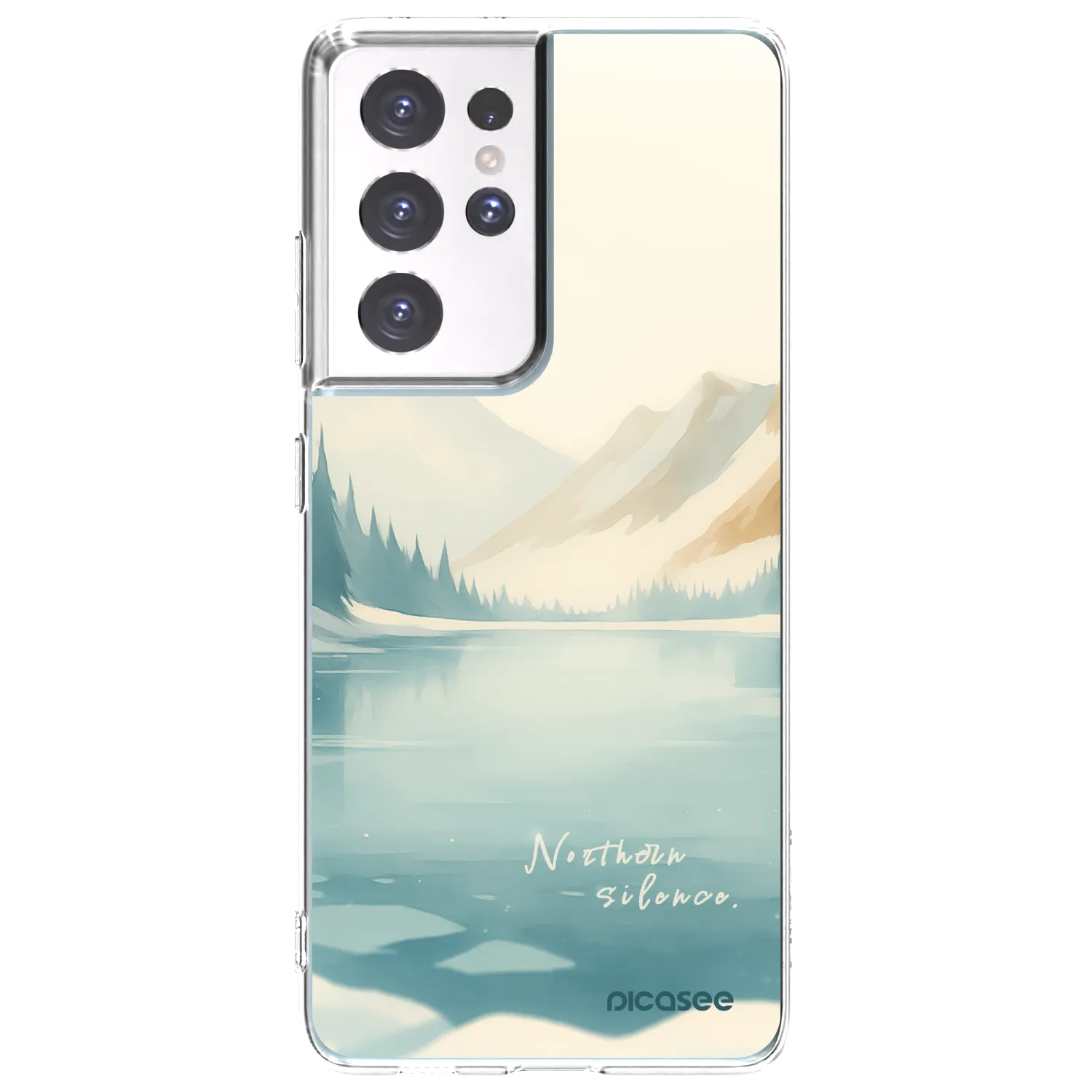 Picasee husă transparentă din silicon pentru Samsung Galaxy S21 Ultra 5G G998B - NOTHERN SILENCE