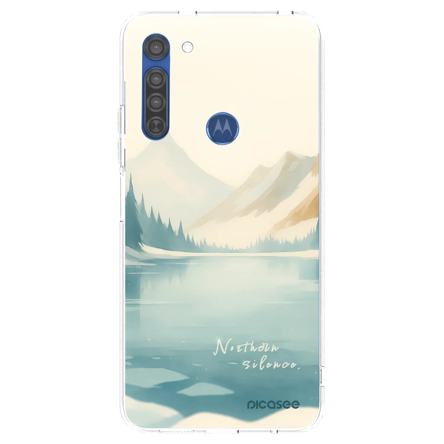 Picasee husă transparentă din silicon pentru Motorola Moto G8 - NOTHERN SILENCE