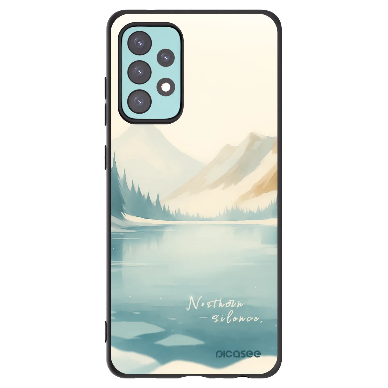 Picasee husă neagră din silicon pentru Samsung Galaxy A72 A725F - NOTHERN SILENCE